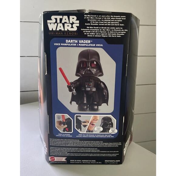 Star Wars Obi Wan Kenobi Series Darth Vader Helmet Voice Manipulator 11" NWT - Picture 6 of 9